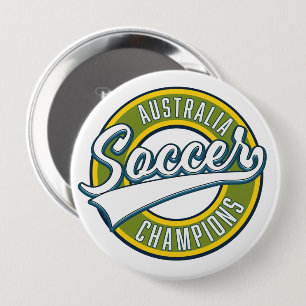 Australië voetbal kampioenen logo. ronde button 4,0 cm