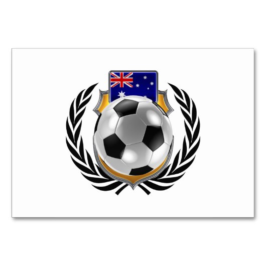 Australië voetbalkampioenen kaart (Voorkant)