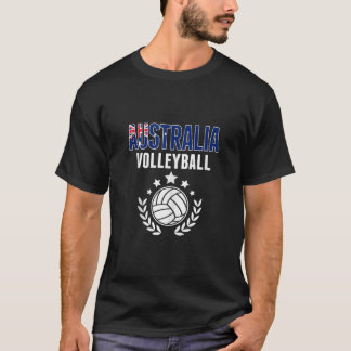 Australië Volleyball Fans Jersey Australische vlag T-shirt
