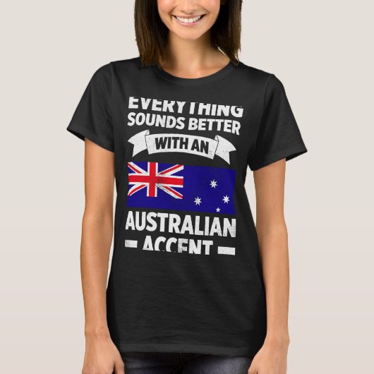 Australië voor forel Australian Aussie Australië R T-shirt (Voorkant)