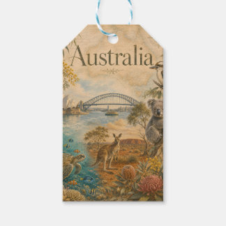 Australië voor liefhebbers van Australië Cadeaulabel
