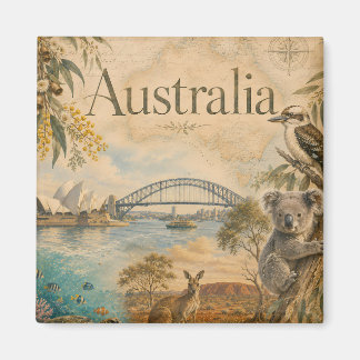 Australië voor liefhebbers van Australië Magneet