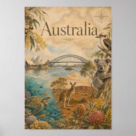 Australië voor liefhebbers van Australië Poster (Voorkant)
