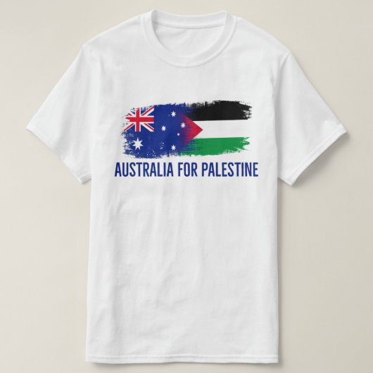 Australië voor Palestina - Solidariteit Politieke  T-shirt (Design voorkant)