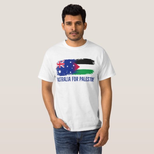 Australië voor Palestina - Solidariteit Politieke  T-shirt (Voorkant volledig)