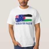 Australië voor Palestina - Solidariteit Politieke  T-shirt (Voorkant)