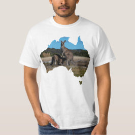 Australië Vorm Kangoeroe en drink joey T-shirt