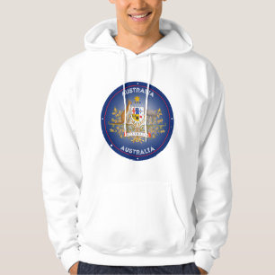 Australië Wapen Cirkelvorm Hoodie