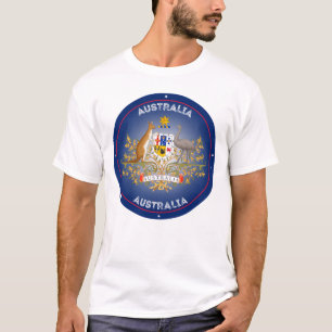 Australië Wapenschild Cirkelvorm T-shirt