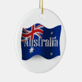 Australië Waving Flag Keramisch Ornament (Rechts)