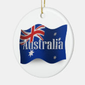 Australië Waving Flag Keramisch Ornament (Links)