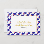 AUSTRALIË Wedding RSVP Response Kaart (Achterkant)