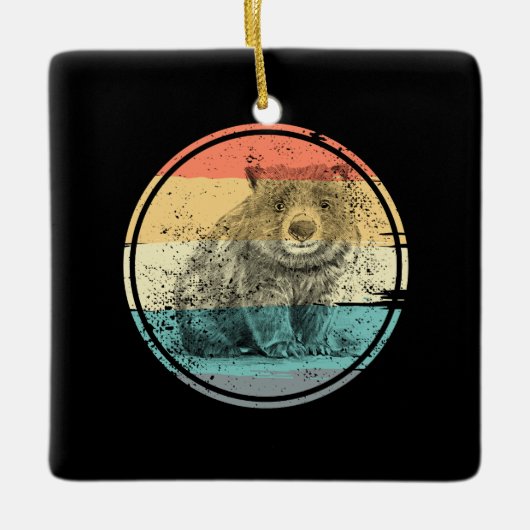 Australië Wombat Keramisch Ornament (Voorkant)