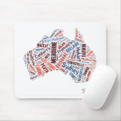 Australië Woord Kunst Muismat (Met muis)