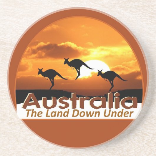 AUSTRALIË ZANDSTEEN ONDERZETTER (Voorkant)