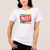 Australië zegt nee tegen antisemitisme Tri-Blend shirt (Voorkant)