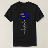  Australië Zonnebloem Vlag Australië Liefhebber T-shirt (Design voorkant)