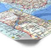 "Australien: 1963/heute - Details lierte Karte ... Poster (Hoek)