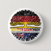 Australien Australisch Deutsch Deutschland Baum Ronde Button 5,7 Cm (Voorkant)