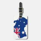 Australien Flagge Australia Style Design Bagagelabel (Voorkant verticaal)