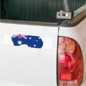 Australien Flagge Australia Style Design Bumpersticker (Op Truck)