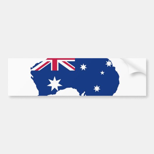Australien Flagge Australia Style Design Bumpersticker (Voorkant)