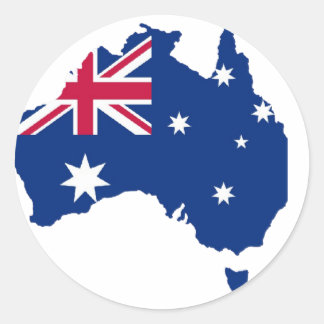 Australien Flagge Australia Style Design Ronde Sticker