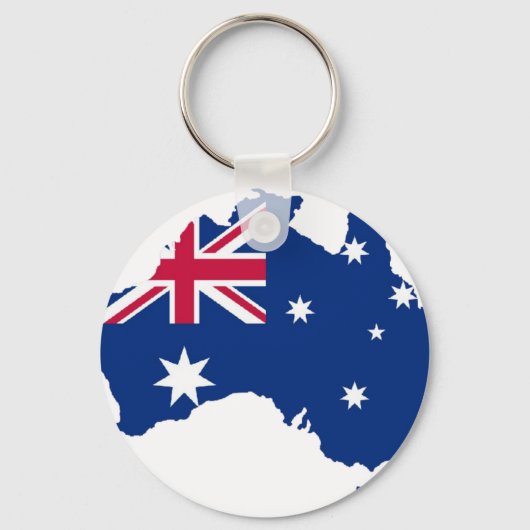 Australien Flagge Australia Style Design Sleutelhanger (Voorkant)