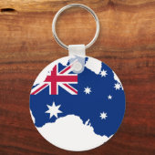 Australien Flagge Australia Style Design Sleutelhanger (Voorkant)