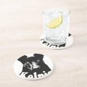 Australien Kelpie Zandsteen Onderzetter (Zijkant)