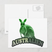 AustrAlien t-shirt Briefkaart (Voorkant / Achterkant)