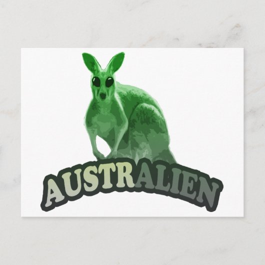 AustrAlien t-shirt Briefkaart (Voorkant)