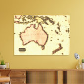 AustraliëPanoramaAustralië Canvas Afdruk (Insitu (Woonkamer))