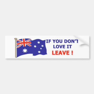 Australiër - hou ervan bumpersticker