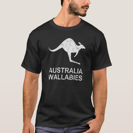 Australiër Rugby Kangaroo Pride verhit T-shirt (Voorkant)