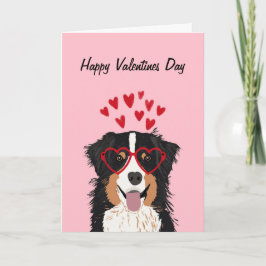 Australiër Shepherd - Drie gekleurde valentijnen h Feestdagen Kaart