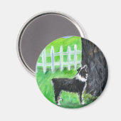Australiër Shepherd ziet eekhoorn Magneet (Voorkant / Achterkant)