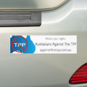 Australiërs tegen de TPP-bumpersticker Bumpersticker (Op auto)