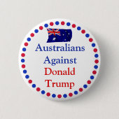 Australiërs tegen Donald Trump-Button Ronde Button 5,7 Cm (Voorkant)