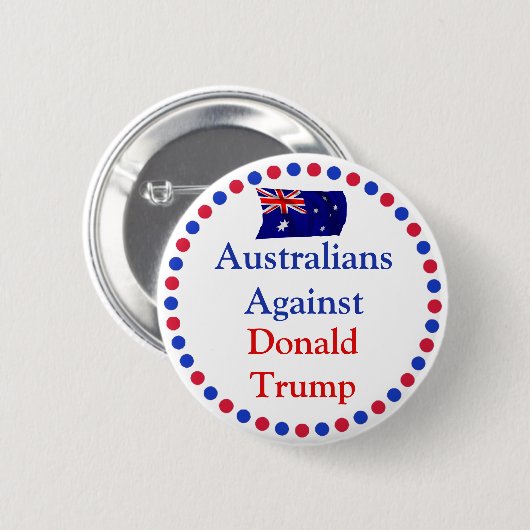 Australiërs tegen Donald Trump-Button Ronde Button 5,7 Cm (Voorkant /achterkant)