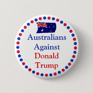 Australiërs tegen Donald Trump-Button Ronde Button 5,7 Cm
