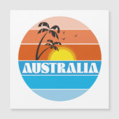Australisch 80er zonsondergang retro logo (Voorkant)