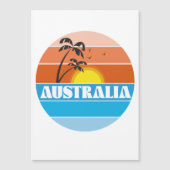 Australisch 80s zonsondergang retro logo (Voorkant)