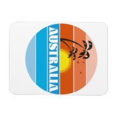 Australisch 80s zonsondergang retro logo magneet (Horizontaal)