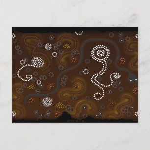 Australisch Aboriginal Desert Art Briefkaart
