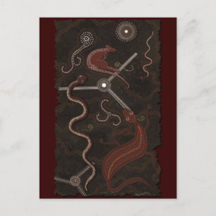 Australisch Aboriginal Desert Art Briefkaart