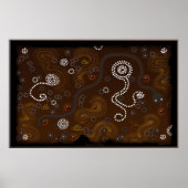 Australisch Aboriginal Desert Art Poster (Voorkant)