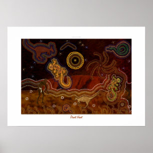 Australisch Aboriginal Desert Heart Poster
