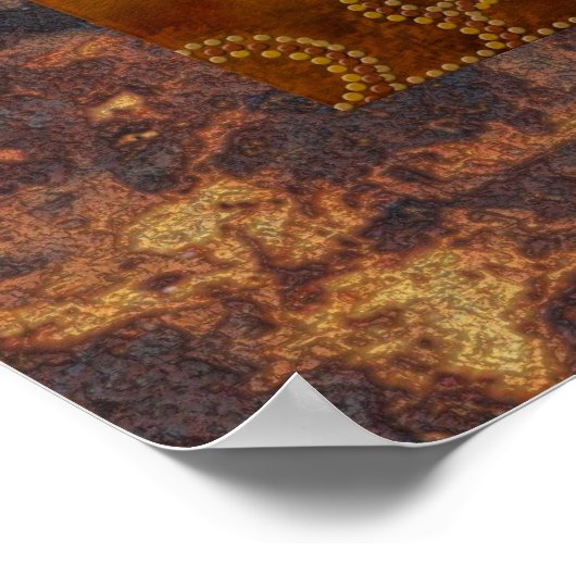 Australisch Aboriginal Desert Heat Poster (Hoek)