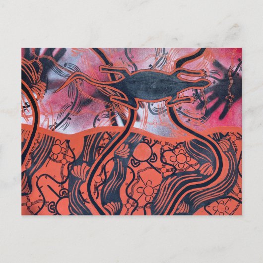 Australisch Aboriginal-postkaart Briefkaart (Voorkant)